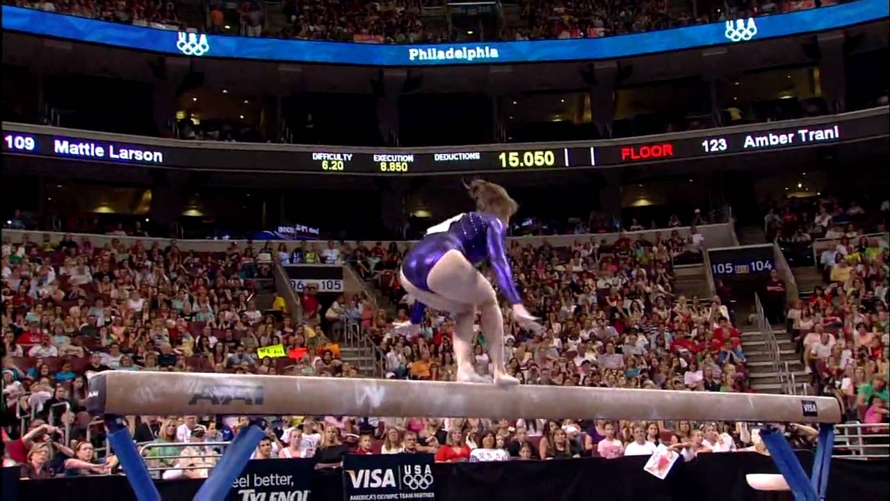 Челси Меммел — бревно — отборочные соревнования на Олимпиаду 2008 года — день 2