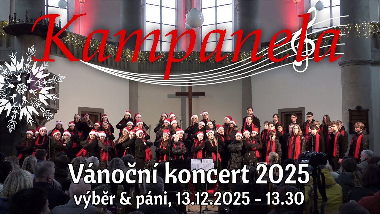 Kampanela - Vánoční koncert 2025 - výběrové oddělení & pánská sekce (13.12.2025, 13.30)