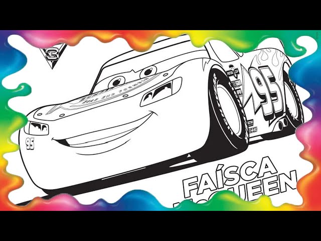 🌈🏎️ Carros Desenho Para Colorir, Carros O filme