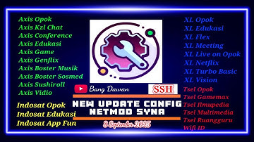 ✔️DONE‼️NEW UPDATE CONFIG NETMOD SYNA || SSH || Axis XL, Byu, Tsel, Three & Indosat [ 7 HARI ]