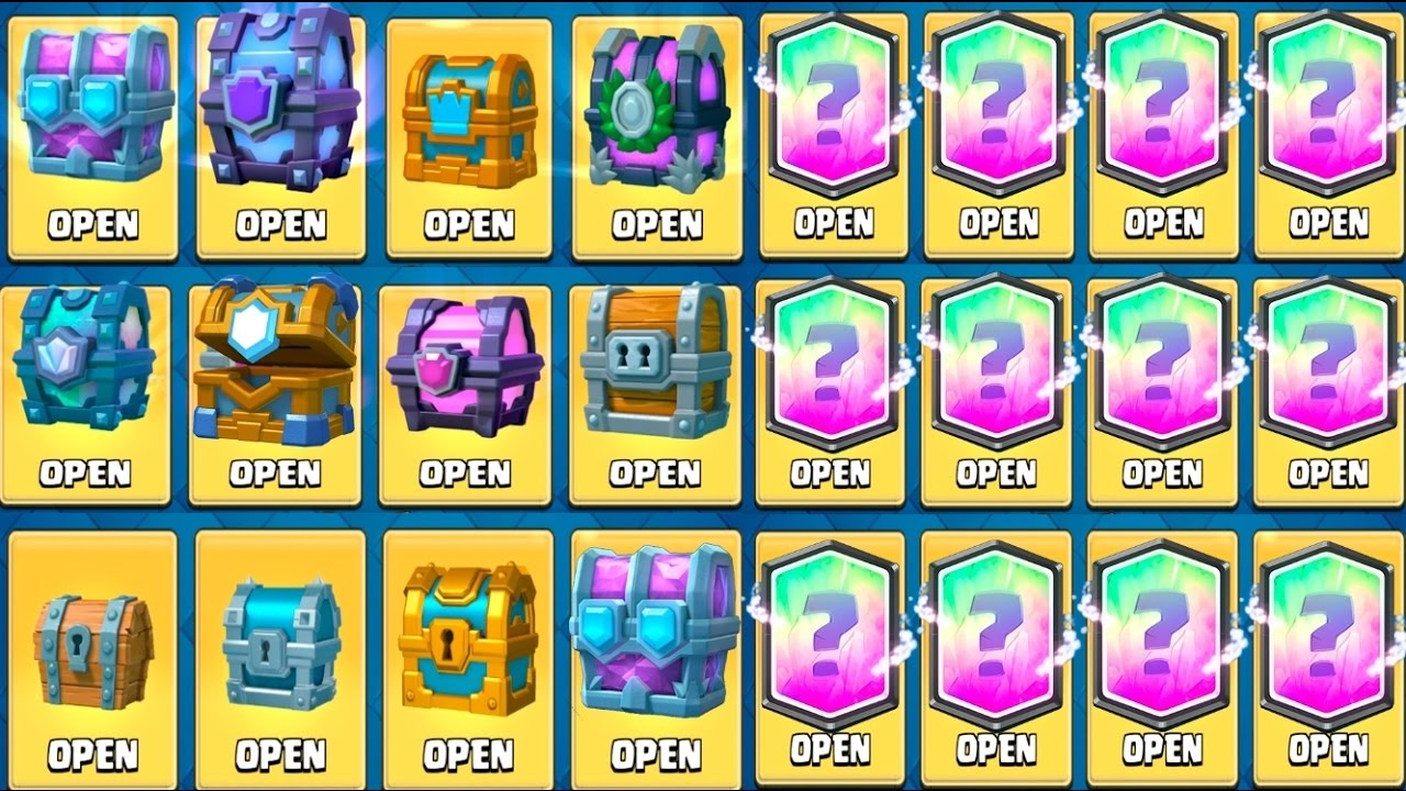 Legendary From Every Chest In Clash Royale All Chest Opening Draft Chest Youtube