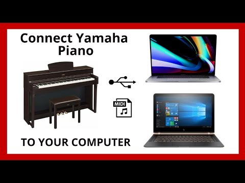 How To Connect Yamaha Digital Piano/Keyboard to MacBook or PC via USB-MIDI Cable | 2020 Tutorial |