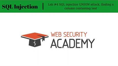 SQL Injection - Lab #4 SQL injection UNION attack, finding a column containing text
