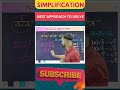 Simplification best approach||by yaduvir sir #maths #rpf #ssc#mathstricks #shorts#viral