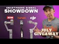 DJI OM4 vs ZHIYUN Smooth Q3 vs HOHEM iSteady V2 and X | Best Smartphone Gimbal + GIVEAWAY