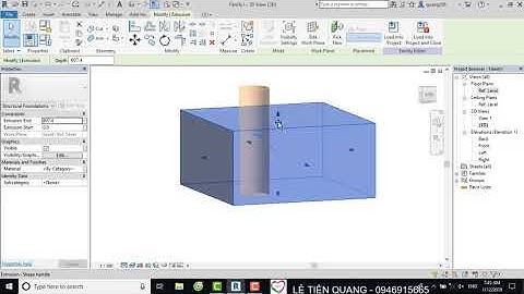 Tự học Revit Structure Bài 34 Dựng family bằng công cụ Void Forms trong Revit