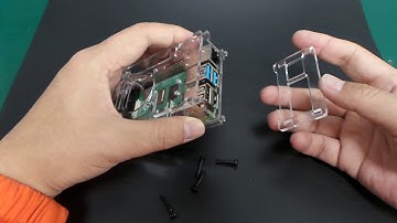 How to assemble the  Raspberry Pi Transparent Case with Fan for Raspberry Pi 4B