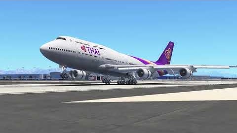 #swiss001landing 747 butter landing - Infinite Flight