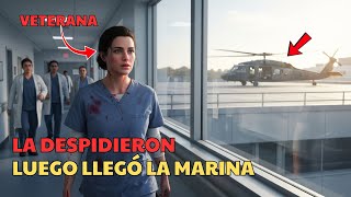 Despidieron a la enfermera; minutos después, un helicóptero de la Marina aterrizó