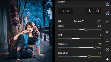 Lightroom blue and orange colour effect photo editing tutorial | Lightroom background colour change