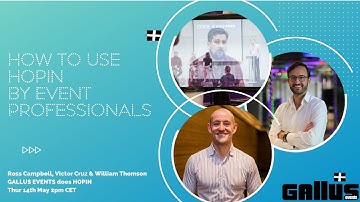 Gallus Events Does Hopin a little tour of a great online events platform