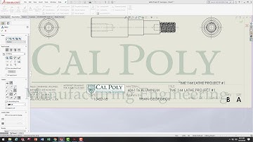 Lathe Project 1 Engineering Drawing