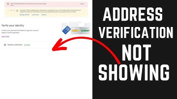 Address verification adsense not showing