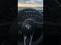 Downshifts and pull Alfa Romeo Giulia 2.0 Turbo