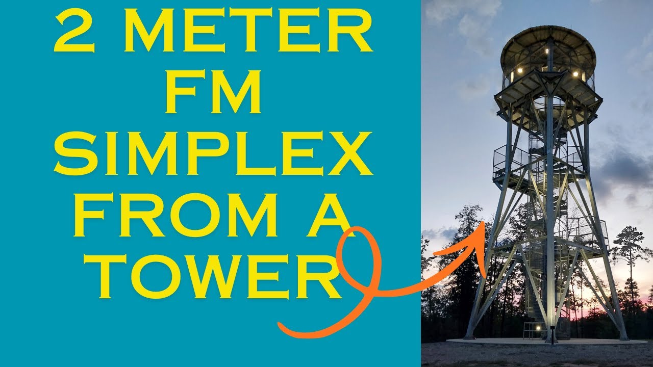FM Simplex with an HT From A Tower - YouTube
