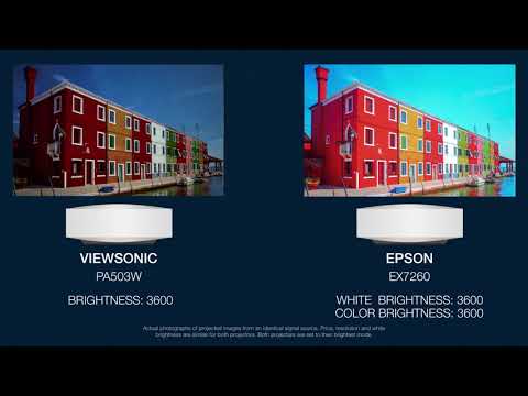 ViewSonic PA503W vs Epson EX7260