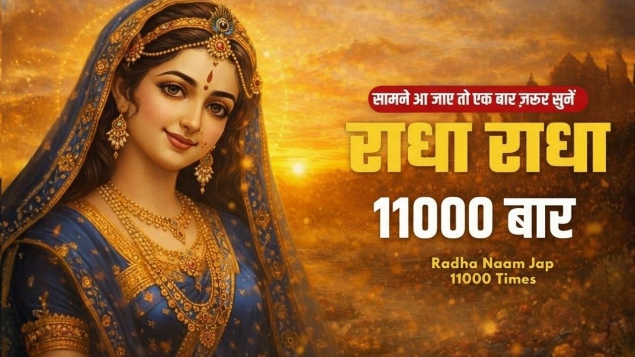 Shri Radha Radha Naam Jaap 1008 Baar | श्री राधा नाम जप | Nonstop Radha Bhakti Dhun
