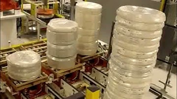 single coil palletizing machine automatic pallet loading