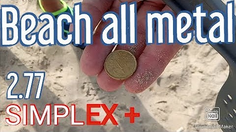 Beach metal detecting | Villajoyosa Spain | Simplex + 2.77 detector