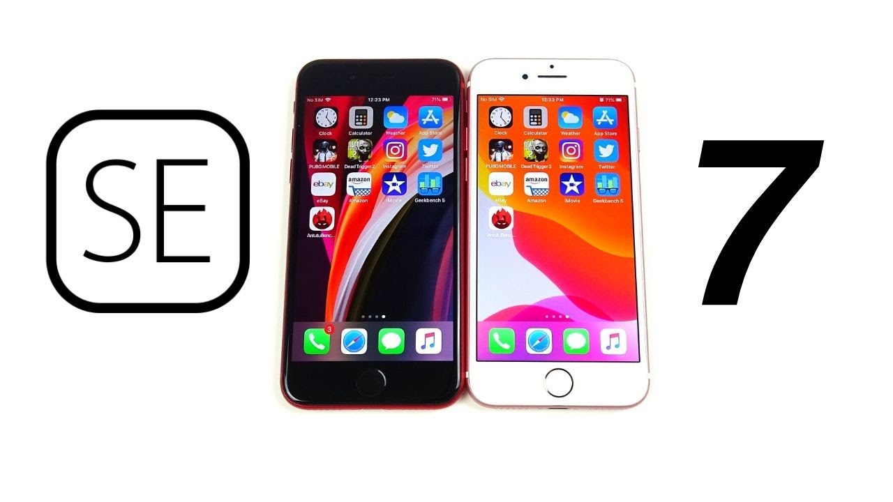 Iphone Se 2020 Vs Iphone 7 Speed Test Youtube