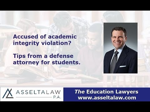 Accused of academic integrity violation? Tips from a defense attorney for students.