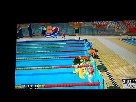 Mario And Sonic At The Olympic Games Dr Eggman Team Loses To Yoshi Team In 4x100m Freestyle