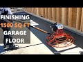 How To Power Trowel A 1500 Sq Ft Garage Floor (New Power Trowel)