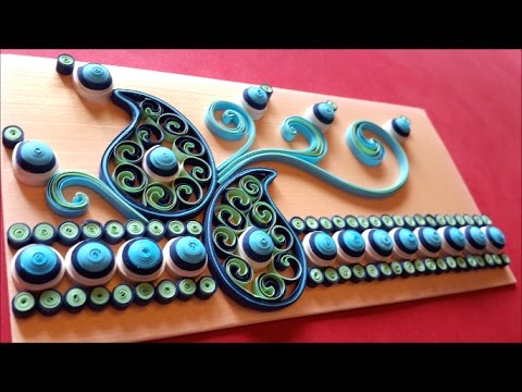 Ornamental Paper Quilling Envelope Design Two Youtube