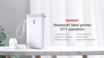 NiiMbot Bluetooth label printer D11 operation 2