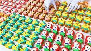 SNS에서 인기 폭발! 역대급 귀여운 비주얼의 수제 캐릭터 마카롱 /부산 마카롱 / Korean dessert cafe selling cute macaroons