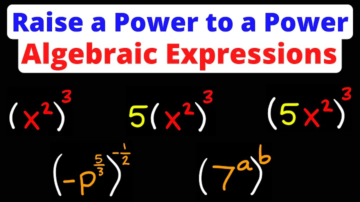 Raise an Exponent to an Exponent - Algebraic Expressions | Algebra 1 | Eat Pi