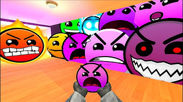 Saving PinkFace From Geometry Dash Emoji "WIND FROM THE LANDSCAPE" And Lobotomy Dash Nextbot Gmod