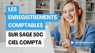 Sage 50 C Ciel Compta Les Enregistrements Comptables Youtube