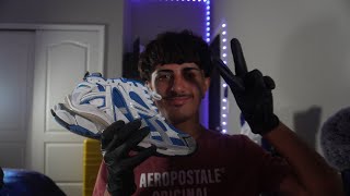 BACK TO SCHOOL SHOE UNBOXING ASMR (SHOE REVIEW) LATEX GLOVE SOUNDS, TAPPING AND WHISPERS