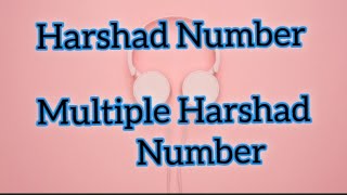 harshad number and multiple harshad number explained with example in TAMIL🔴Niven number✔learn basics