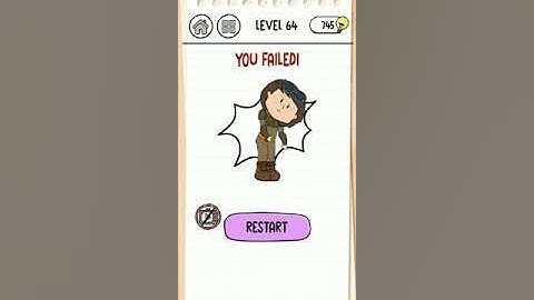 Brain test 3 level #64 walkthrough solution