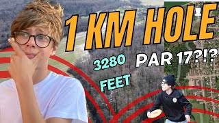 LONGEST DISCGOLFHOLE EVER PLAYED 1KM HOLE 1000M