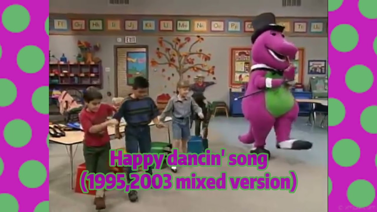 Barney Happy Dancin Song 19952003 Mixed Version Youtube