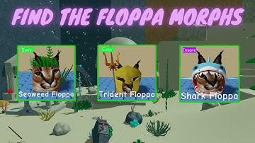 How To Find Seaweed, Trident, And Shark Floppa Morphs *Water Map*  🙀 Find The Floppa Morphs