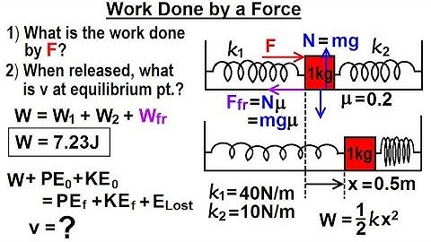 Physics - Test Your Knowledge: Energy (10 of 30) Work Done by a Force