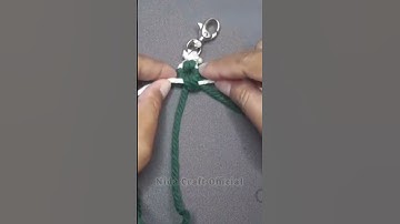 Macrame Daisy Keychain #macramekeychain #macrametutorial #shorts