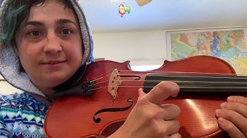 Viola Pizzicato Practice on Open Strings
