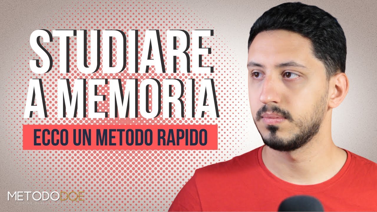 Come Studiare a Memoria e in Poco Tempo (Tecnica Rapida) - YouTube