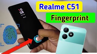 realme c51 display fingerprint setting/realme c51 fingerprint screen lock/fingerprint sensor screenshot 1