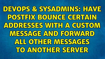 Have Postfix bounce certain addresses with a custom message and forward all other messages to...