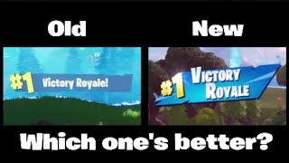 New VS Old Victory Royale Screen | VioticX
