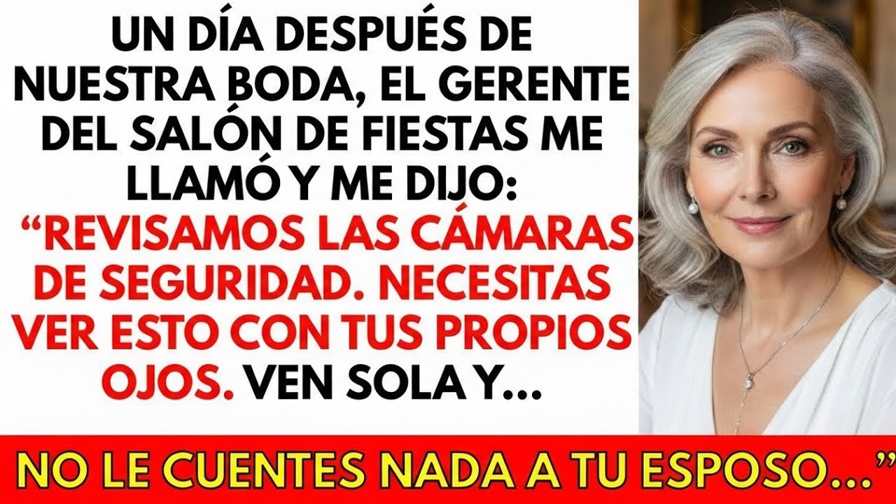 Del salón de fiestas llamaron:“Necesitas ver la grabación. Ven sola, ¡no se lo cuentes a tu marido!”