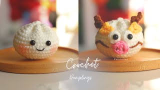 [Eng sub] Crochet a baby dumplings 🥟  | Hướng dẫn móc bé bánh bao đáng yêu | Moc Mien Crochet