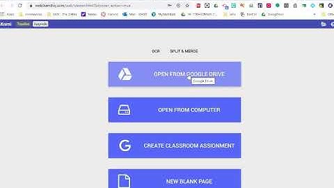 Using Kami to write on a pdf document from your google drive