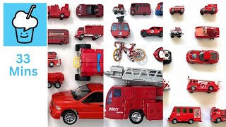 Red car vehicles collection tomica siku トミカ transformers bus pickup truck metro taxi